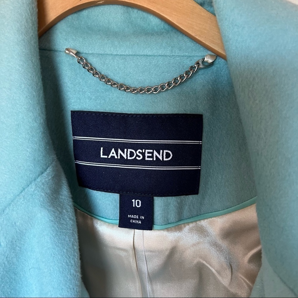 Lands End Blue Wool Peacoat - Picture 4 of 5